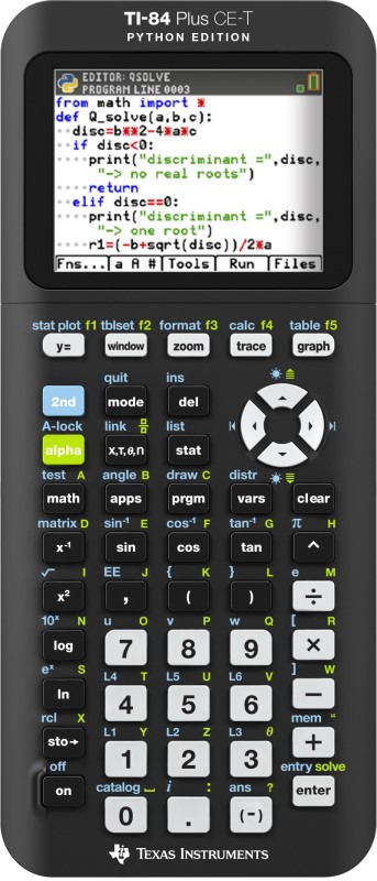 Texas Instruments TI-84 Plus CE-T Python Edition 